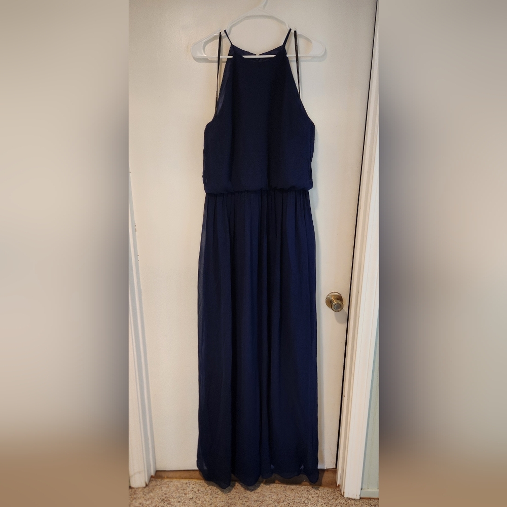 Donna Morgan Formal Navy Blue Gown